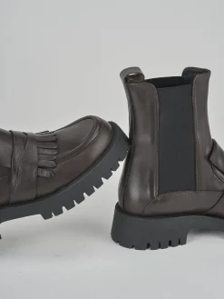 Stivaletti tacco 2cm pelle testa