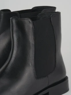 Stivaletti tacco 1cm pelle nero