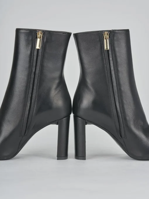 Stivaletti tacco 9cm pelle nero