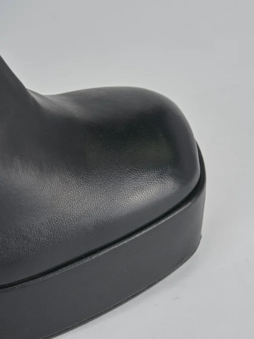 Stivaletti tacco 11cm pelle nero