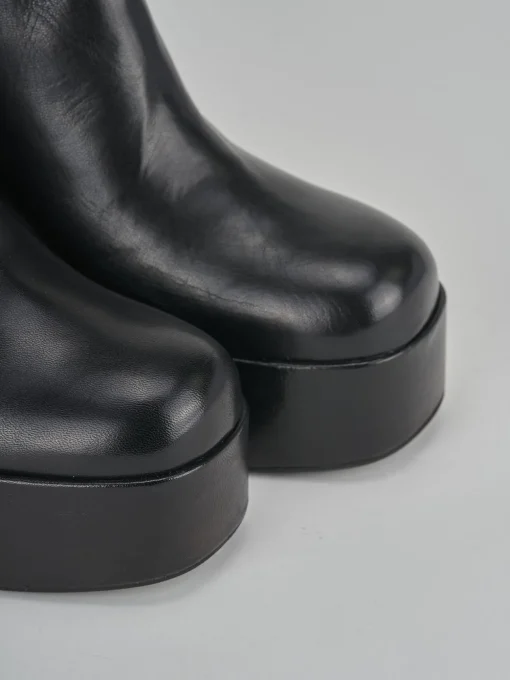 Stivaletti tacco 9cm pelle nero