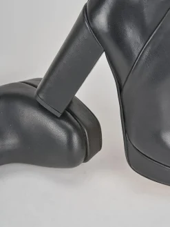 Stivaletti tacco 11cm pelle nero