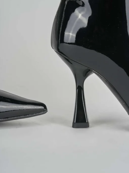 Stivaletti tacco 9cm pelle nero
