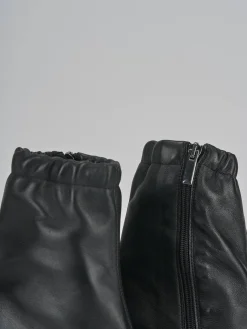 Stivaletti tacco 8cm pelle nero