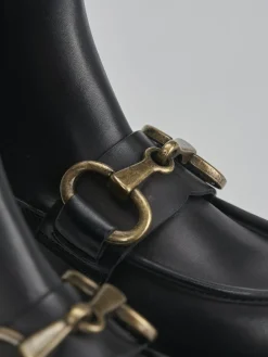Stivaletti tacco 3cm pelle nero