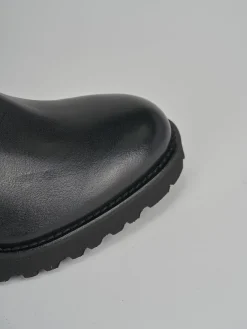 Stivaletti tacco 4cm pelle nero