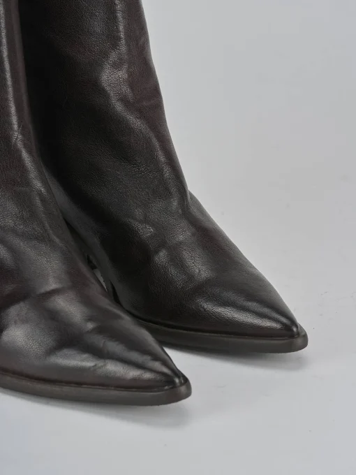 Stivaletti tacco 6cm pelle testa
