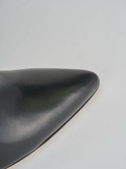 Stivaletti tacco 9cm pelle nero