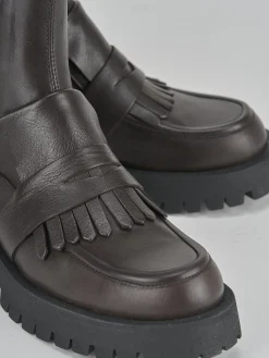 Stivaletti tacco 2cm pelle testa