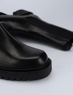 Stivaletti tacco 2cm pelle nero