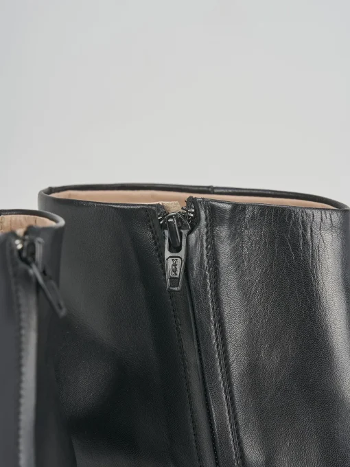 Stivaletti tacco 5cm pelle nero
