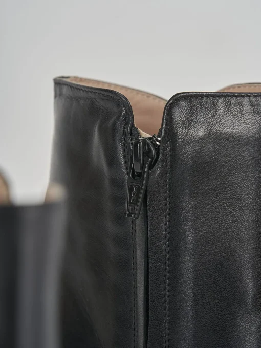 Stivaletti tacco 7cm pelle nero