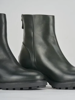 Stivaletti tacco 5cm pelle verde