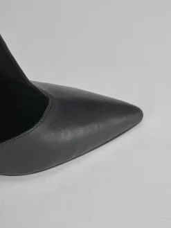 Stivaletti tacco 10cm pelle nero