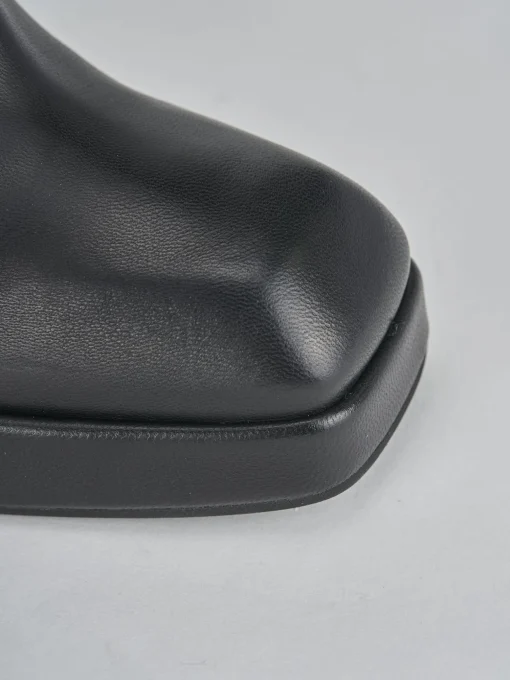 Stivaletti tacco 7cm pelle nero