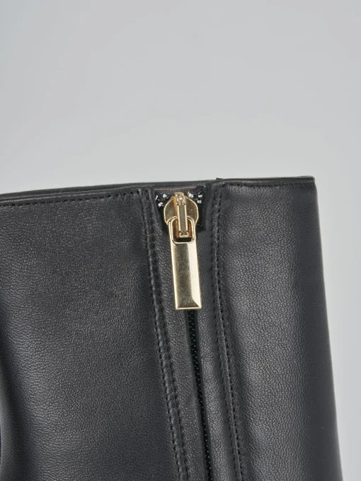 Stivaletti tacco 9cm pelle nero