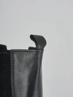 Stivaletti tacco 6cm pelle nero