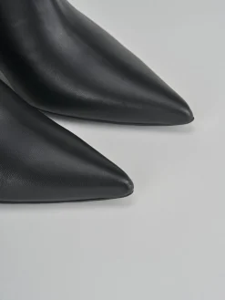 Stivaletti tacco 5cm pelle nero