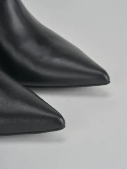 Stivaletti tacco 5cm pelle nero