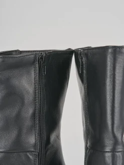 Stivaletti tacco 11cm pelle nero