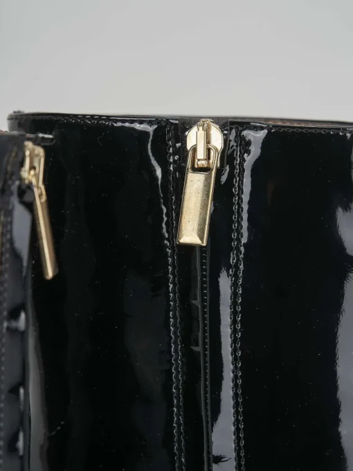 Stivaletti tacco 9cm pelle nero