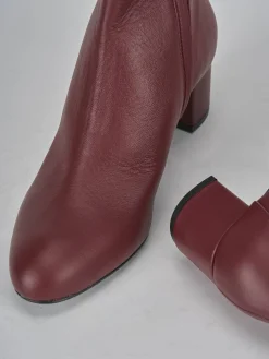 Stivaletti tacco 6cm pelle bordo'