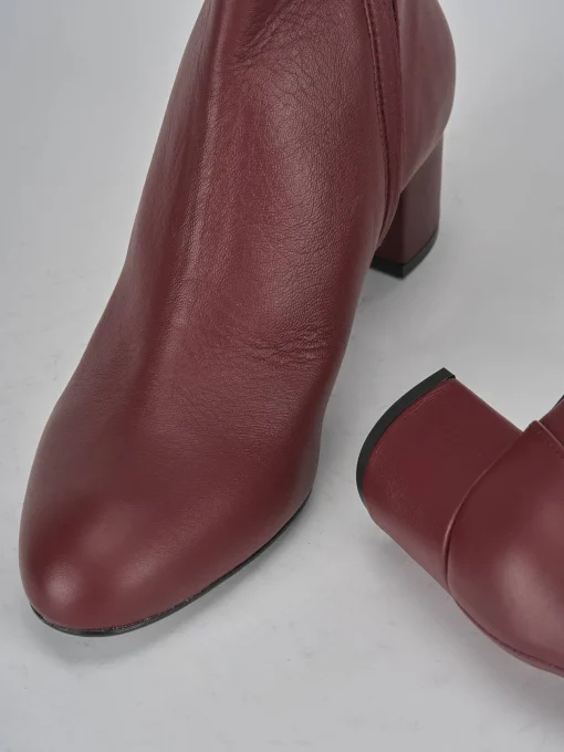 Stivaletti tacco 6cm pelle bordo'
