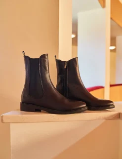 Stivaletti tacco 1cm pelle nero