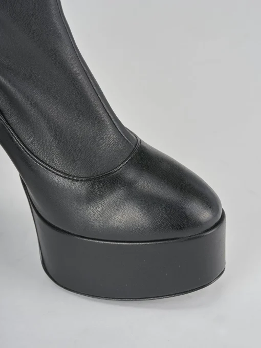 Stivaletti tacco 13cm pelle nero