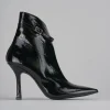Stivaletti tacco 9cm vernice nero