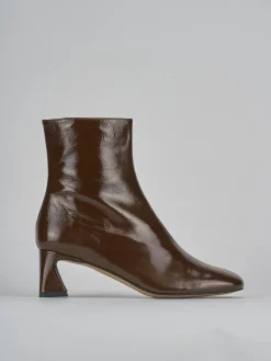 Stivaletti tacco 5cm vernice testa