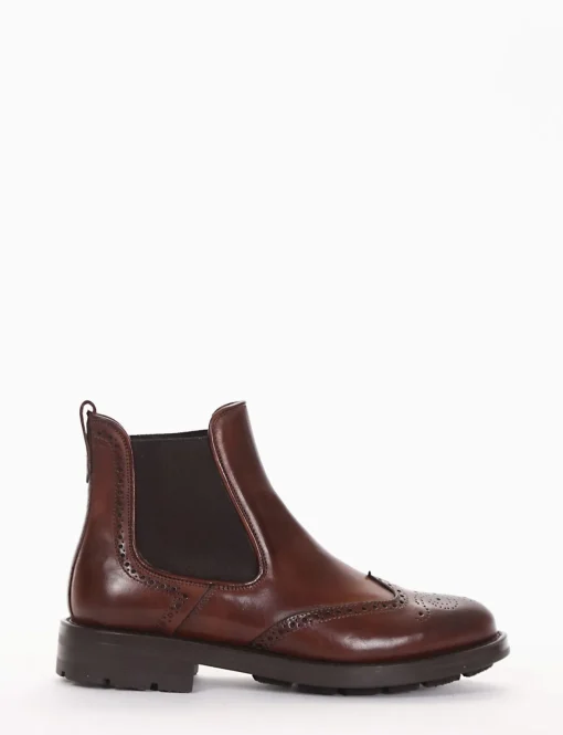 Stivaletto chelsea boot Tacco 2 cm cuoio