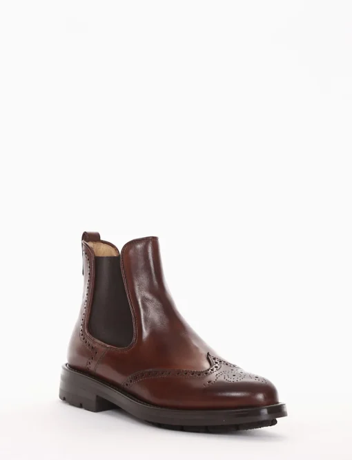 Stivaletto chelsea boot Tacco 2 cm cuoio