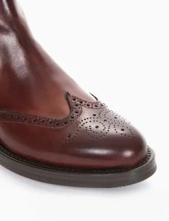 Stivaletto chelsea boot Tacco 2 cm cuoio