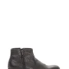 Stivaletto con fondo cuoio e soletto in vera pelle nero