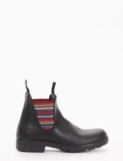 Stivaletto con fondo gomma flessibile e soletto in vera pelle multicolor
