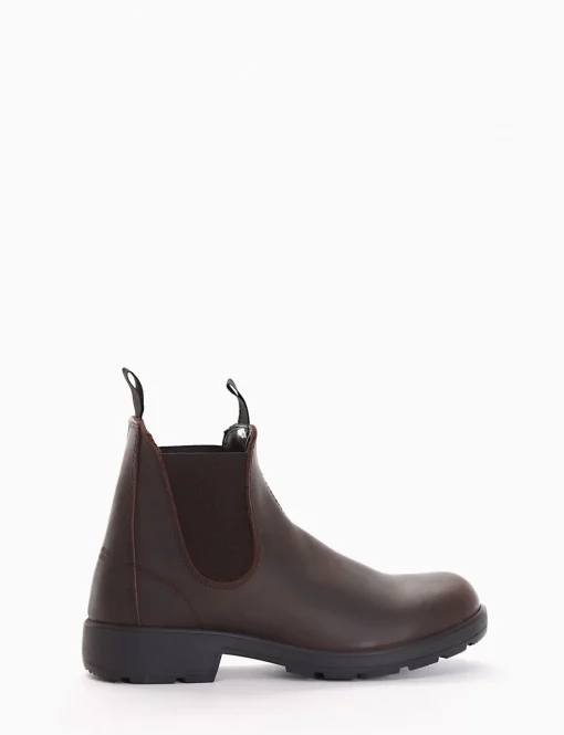 Stivaletto con fondo gomma flessibile e soletto in vera pelle testa