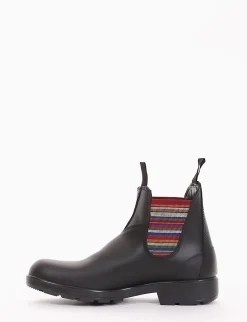 Stivaletto con fondo gomma flessibile e soletto in vera pelle multicolor