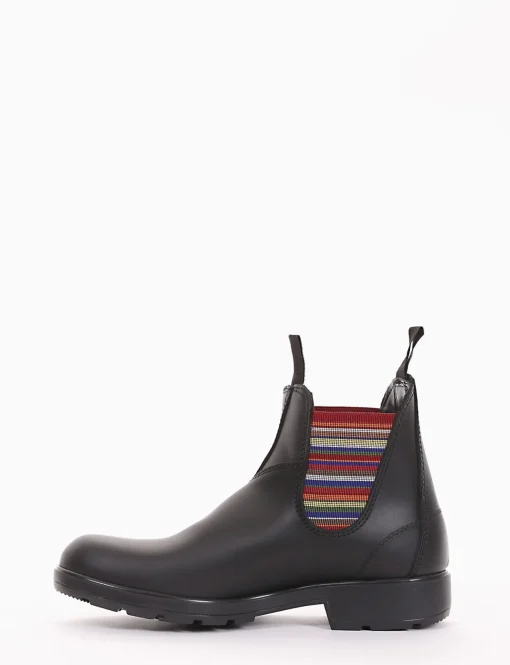 Stivaletto con fondo gomma flessibile e soletto in vera pelle multicolor