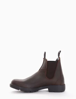 Stivaletto con fondo gomma flessibile e soletto in vera pelle testa