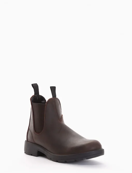 Stivaletto con fondo gomma flessibile e soletto in vera pelle testa