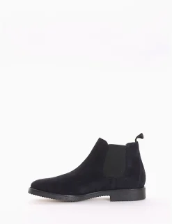 Stivaletto con tacco 30mm blu