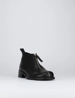 Stivaletto tacco 4 cm nero pelle