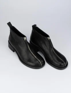 Stivaletto tacco 4 cm nero pelle