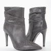 stivaletto tacco 10 cm argento