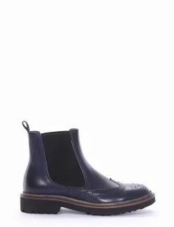 stivaletto tacco 2 cm blu