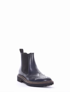 stivaletto tacco 2 cm blu