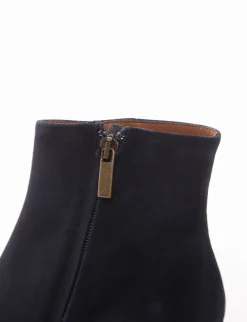 stivaletto tacco 5 cm blu