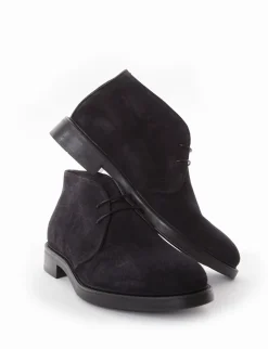 Stivaletto tacco 2 cm blu