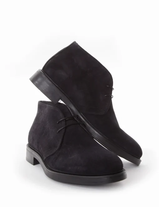Stivaletto tacco 2 cm blu